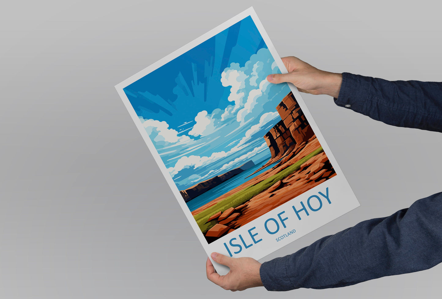 Isle Of Hoy Travel Print Wall Art Isle Of Hoy Wall Hanging Home Décor Isle Of Hoy Gift Art Lovers Scotland Art Lover Travel Gift