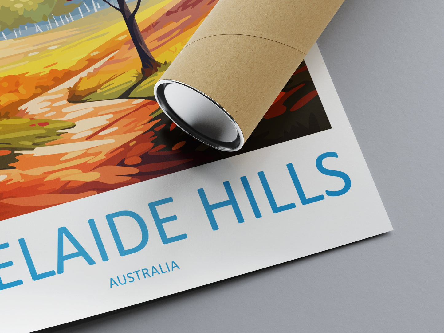 Adelaide Hills Travel Print Wall Art Adelaide Hills Wall Hanging Home Décor Adelaide Hills Gift Art Lovers Australia Art Lover Gift