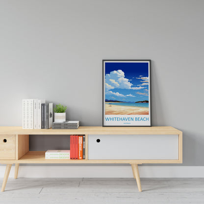 Whitehaven Beach Travel Print Wall Art Whitehaven Beach Wall Hanging Home Décor Whitehaven Beach Gift Art Lovers Australia Art Lover Gift