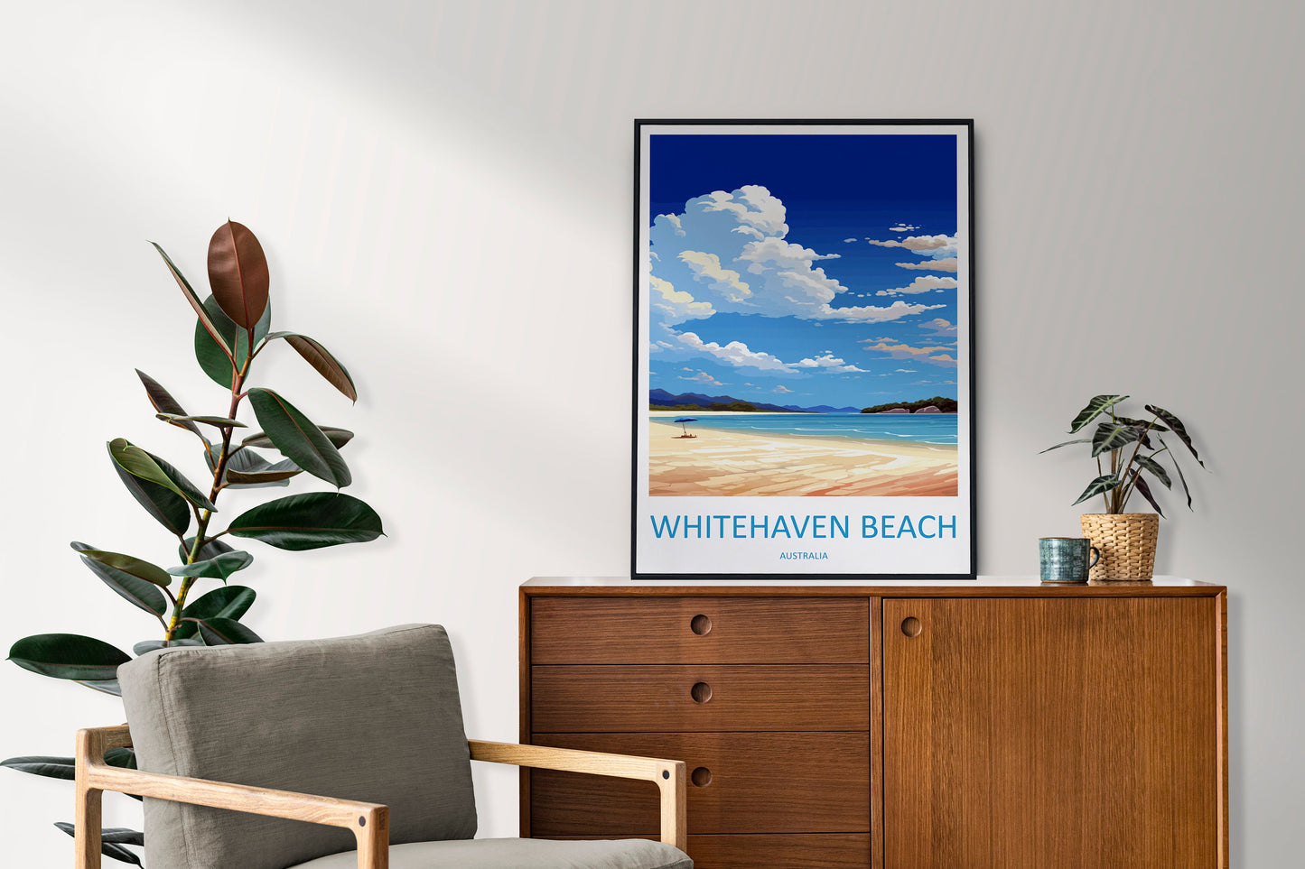 Whitehaven Beach Travel Print Wall Art Whitehaven Beach Wall Hanging Home Décor Whitehaven Beach Gift Art Lovers Australia Art Lover Gift
