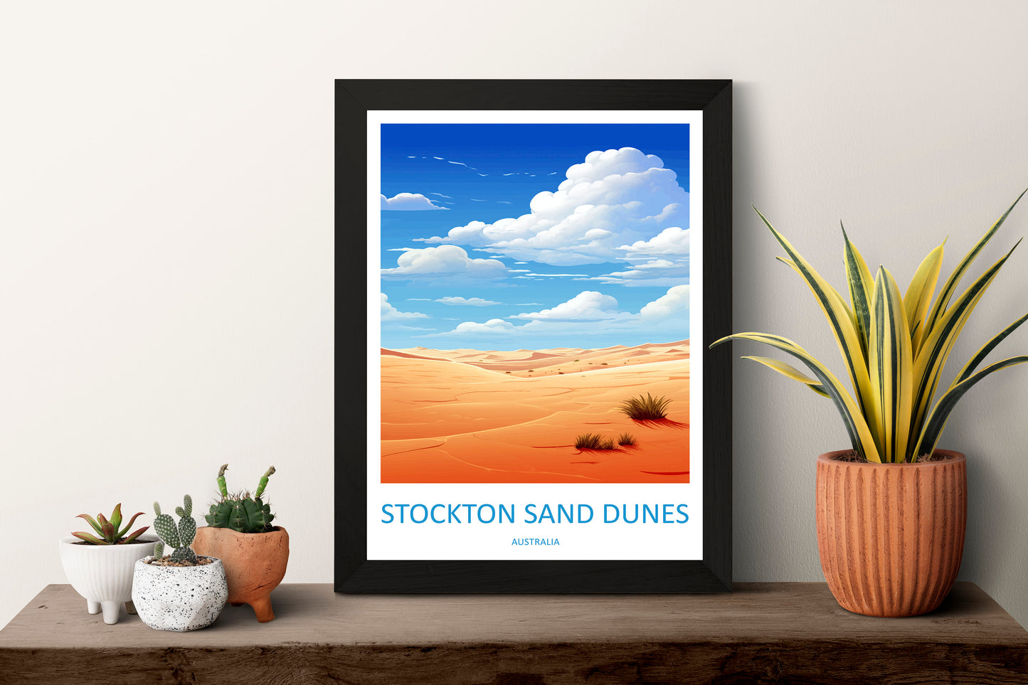 Stockton Sand Dunes Travel Print Wall Art Stockton Sand Dunes Wall Hanging Home Décor Stockton Sand Dunes Gift Art Lovers Australia Art