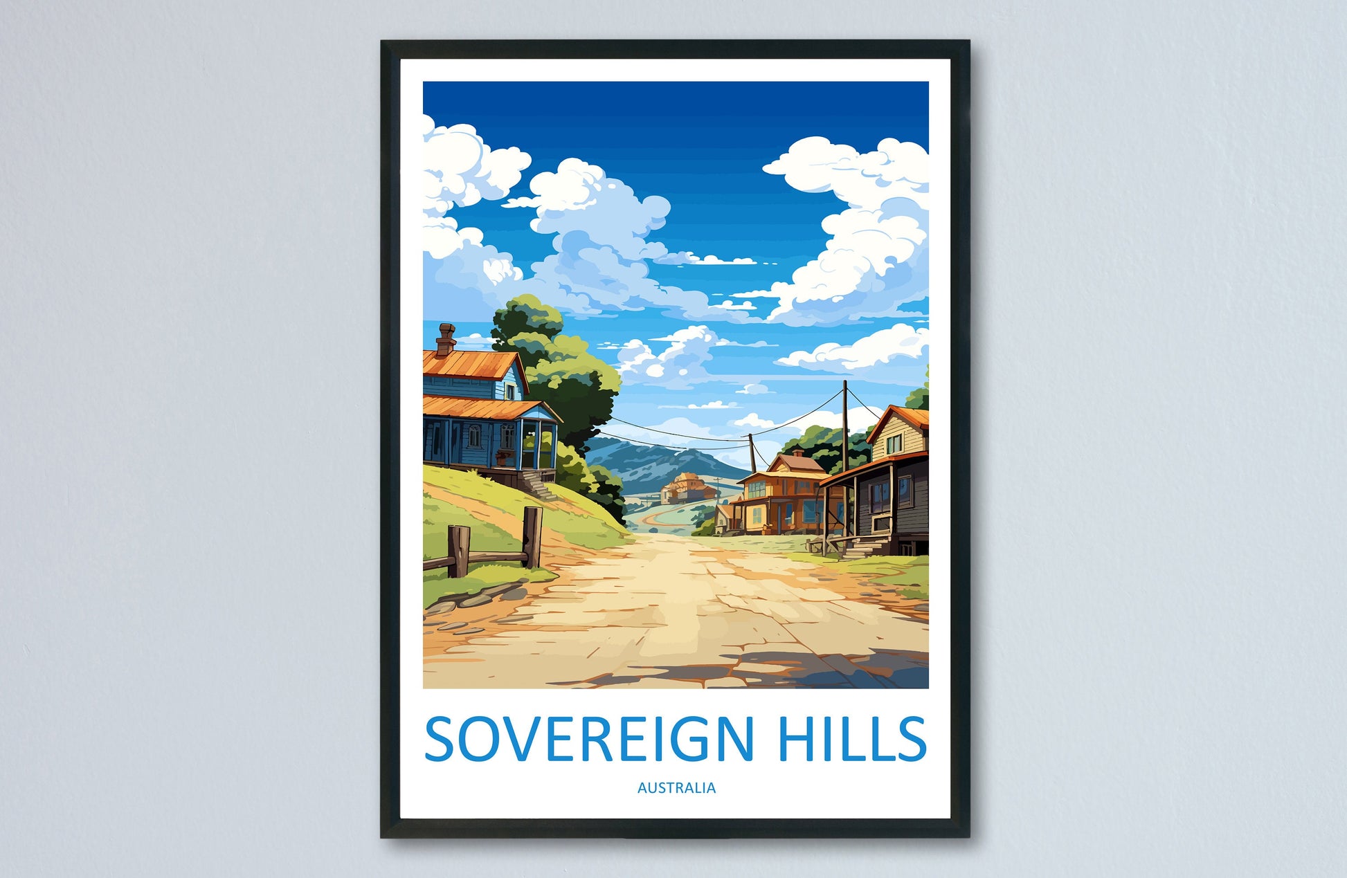 Sovereign Hills Travel Print Wall Art Sovereign Hills Wall Hanging Home Décor Sovereign Hills Gift Art Lovers Australia Art Lover Gift