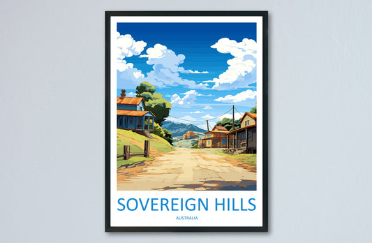 Sovereign Hills Travel Print Wall Art Sovereign Hills Wall Hanging Home Décor Sovereign Hills Gift Art Lovers Australia Art Lover Gift