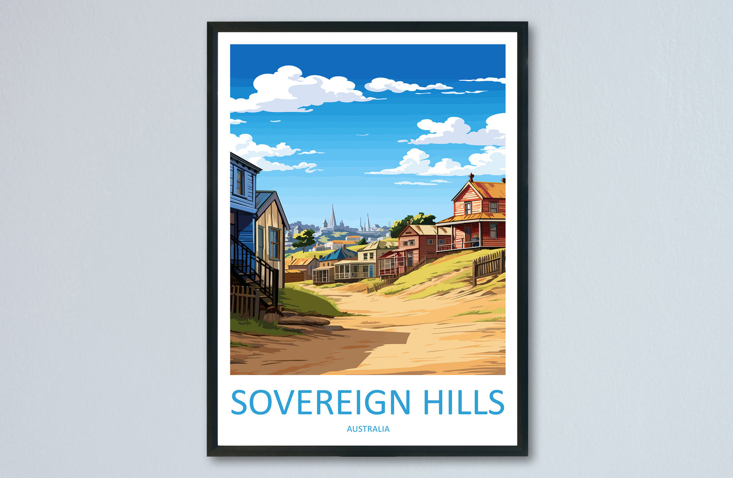 Sovereign Hills Travel Print Wall Art Sovereign Hills Wall Hanging Home Décor Sovereign Hills Gift Art Lovers Australia Art Lover Gift