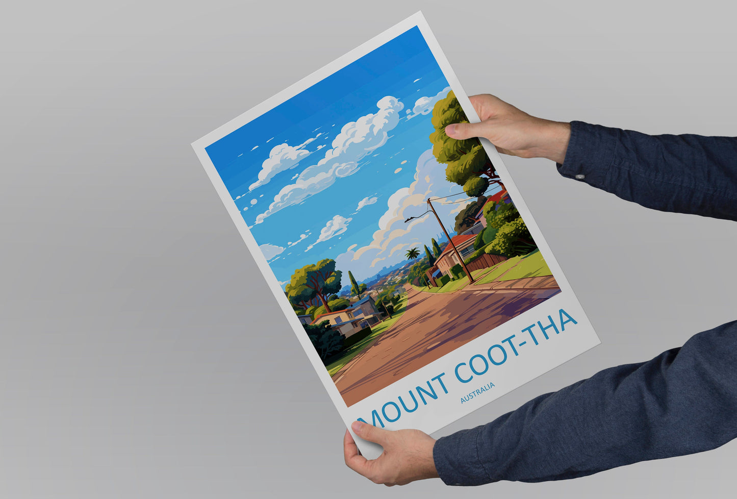 Mount Coot-tha Travel Print Wall Art Mount Coot-tha Wall Hanging Home Décor Mount Coot-tha Gift Art Lovers Australia Art Lover Gift