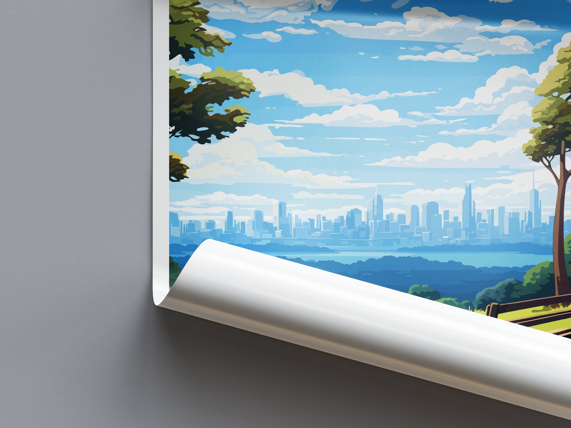 Mount Coot-tha Travel Print Wall Art Mount Coot-tha Wall Hanging Home Décor Mount Coot-tha Gift Art Lovers Australia Art Lover Gift