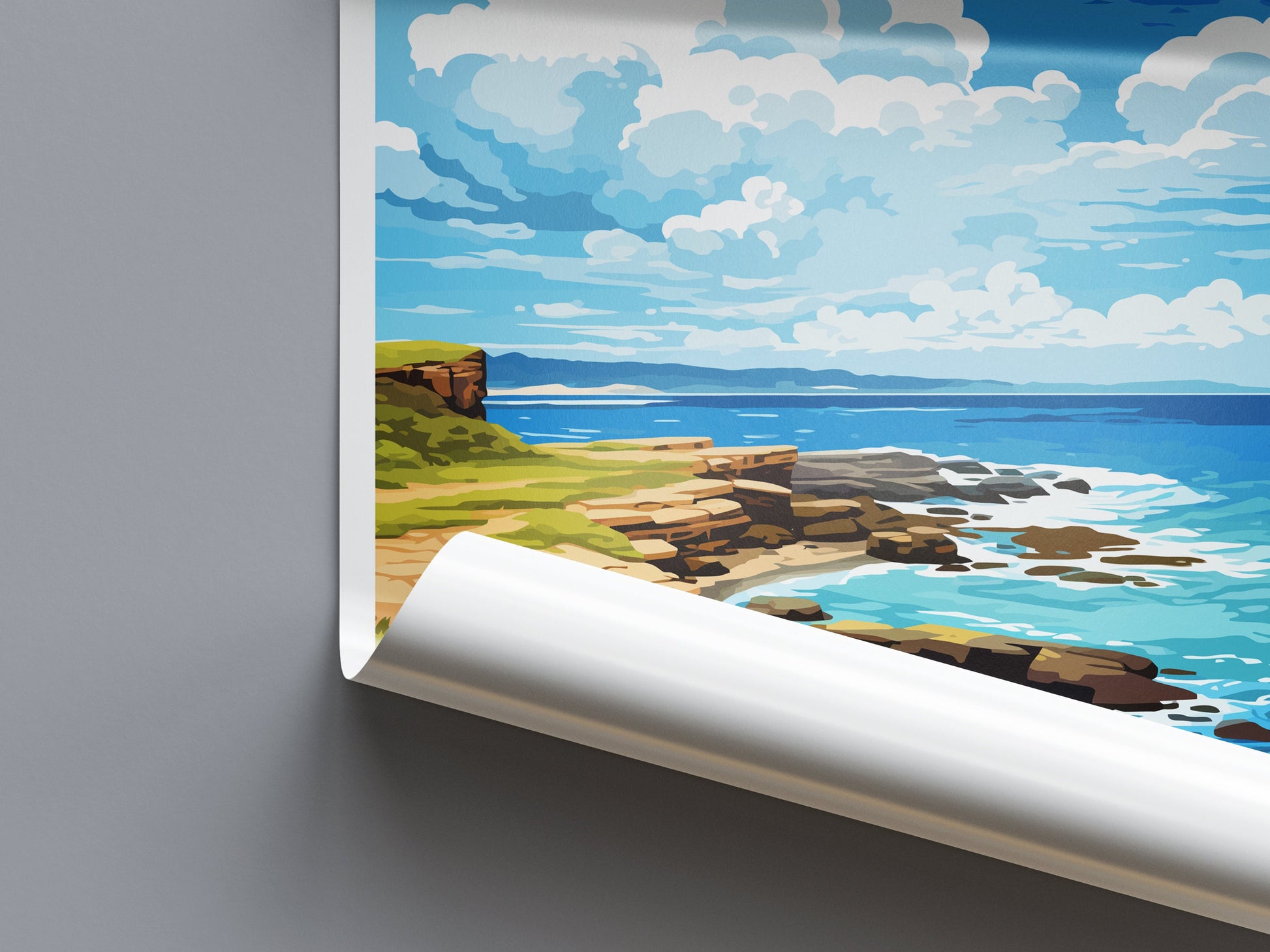 Montague Island Travel Print Wall Art Montague Island Wall Hanging Home Décor Montague Island Gift Art Lovers Australia Art Lover Gift