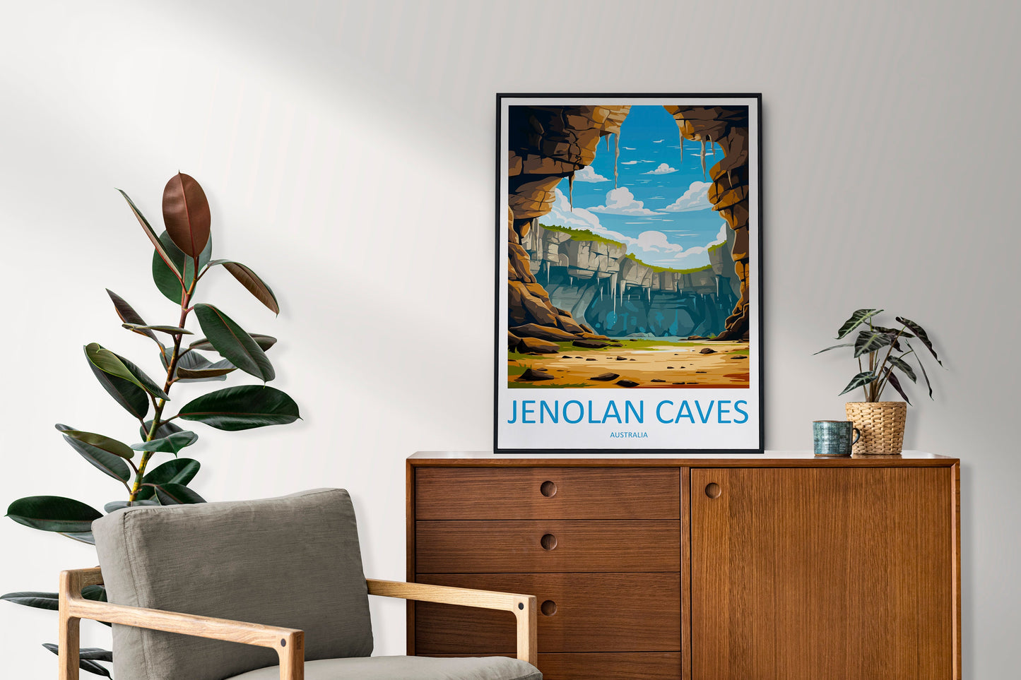 Jenolan Caves Travel Print Wall Art Jenolan Caves Wall Hanging Home Décor Jenolan Caves Gift Art Lovers Wall Art Australia Poster Deco