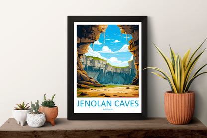 Jenolan Caves Travel Print Wall Art Jenolan Caves Wall Hanging Home Décor Jenolan Caves Gift Art Lovers Wall Art Australia Poster Deco