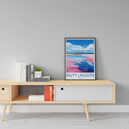 Hutt Lagoon Travel Print Wall Art Hutt Lagoon Wall Hanging Home Décor Hutt Lagoon Gift Art Lovers Wall Art Australia Poster Deco