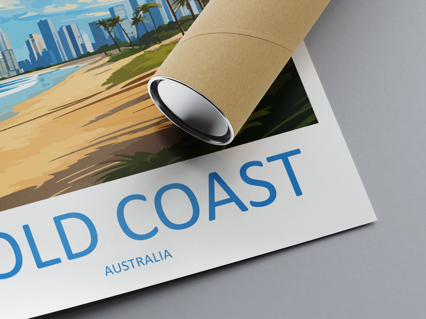 Gold Coast Travel Print Wall Art Gold Coast Wall Hanging Home Décor Gold Coast Gift Art Lovers Wall Art Australia Poster Deco