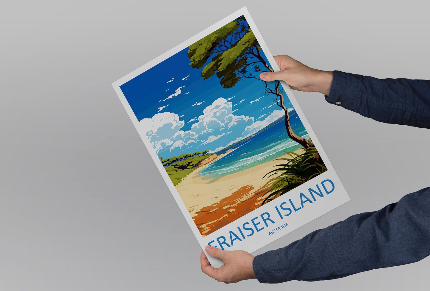 Fraiser Island Travel Print Wall Art Fraiser Island Wall Hanging Home Décor Fraiser Island Gift Art Lovers Wall Art Australia Poster Deco