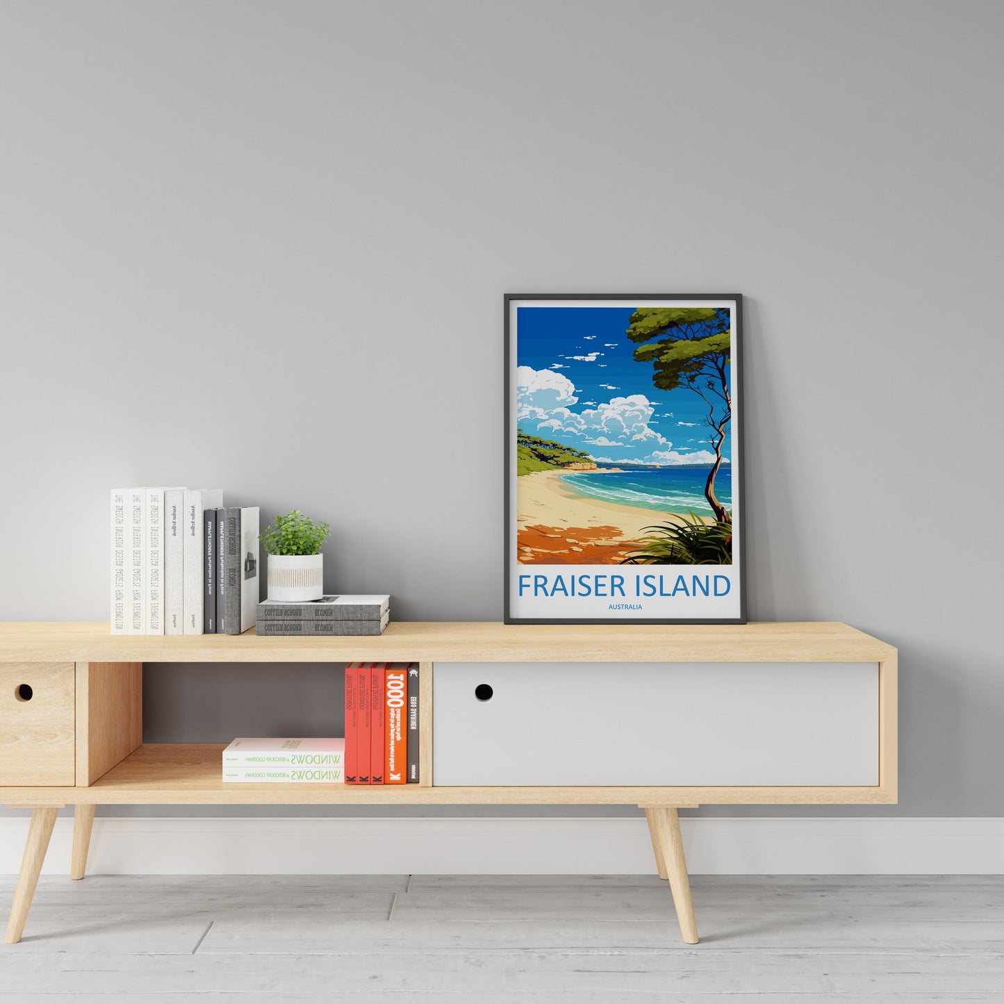 Fraiser Island Travel Print Wall Art Fraiser Island Wall Hanging Home Décor Fraiser Island Gift Art Lovers Wall Art Australia Poster Deco