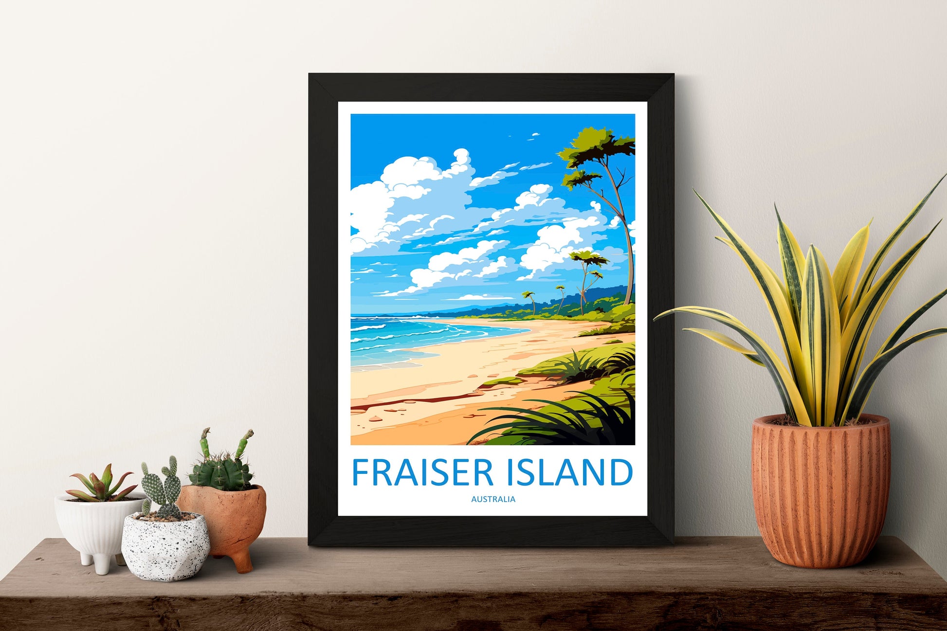 Fraiser Island Travel Print Wall Art Fraiser Island Wall Hanging Home Décor Fraiser Island Gift Art Lovers Wall Art Australia Poster Deco