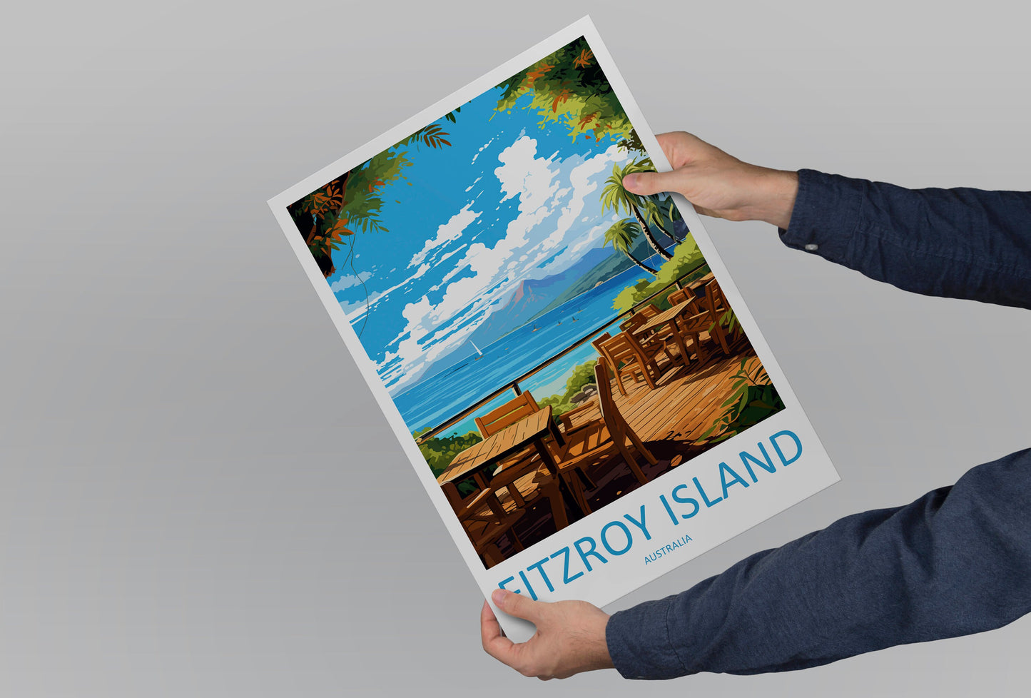 Fitzroy Island Travel Print Wall Art Fitzroy Island Wall Hanging Home Décor Fitzroy Island Gift Art Lovers Wall Art Australia Poster Deco