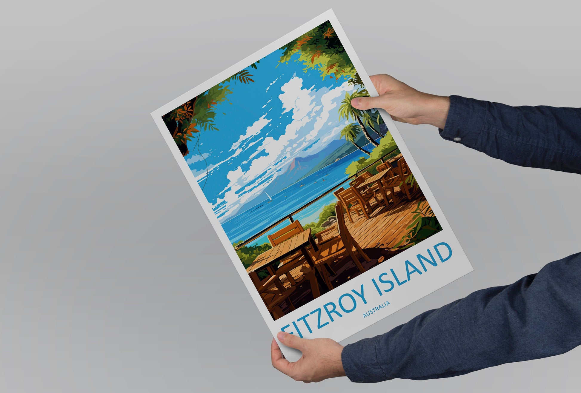 Fitzroy Island Travel Print Wall Art Fitzroy Island Wall Hanging Home Décor Fitzroy Island Gift Art Lovers Wall Art Australia Poster Deco