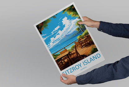 Fitzroy Island Travel Print Wall Art Fitzroy Island Wall Hanging Home Décor Fitzroy Island Gift Art Lovers Wall Art Australia Poster Deco