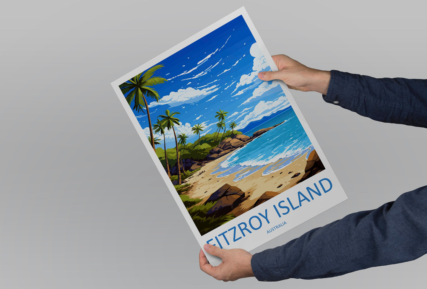 Fitzroy Island Travel Print Wall Art Fitzroy Island Wall Hanging Home Décor Fitzroy Island Gift Art Lovers Wall Art Australia Poster Deco