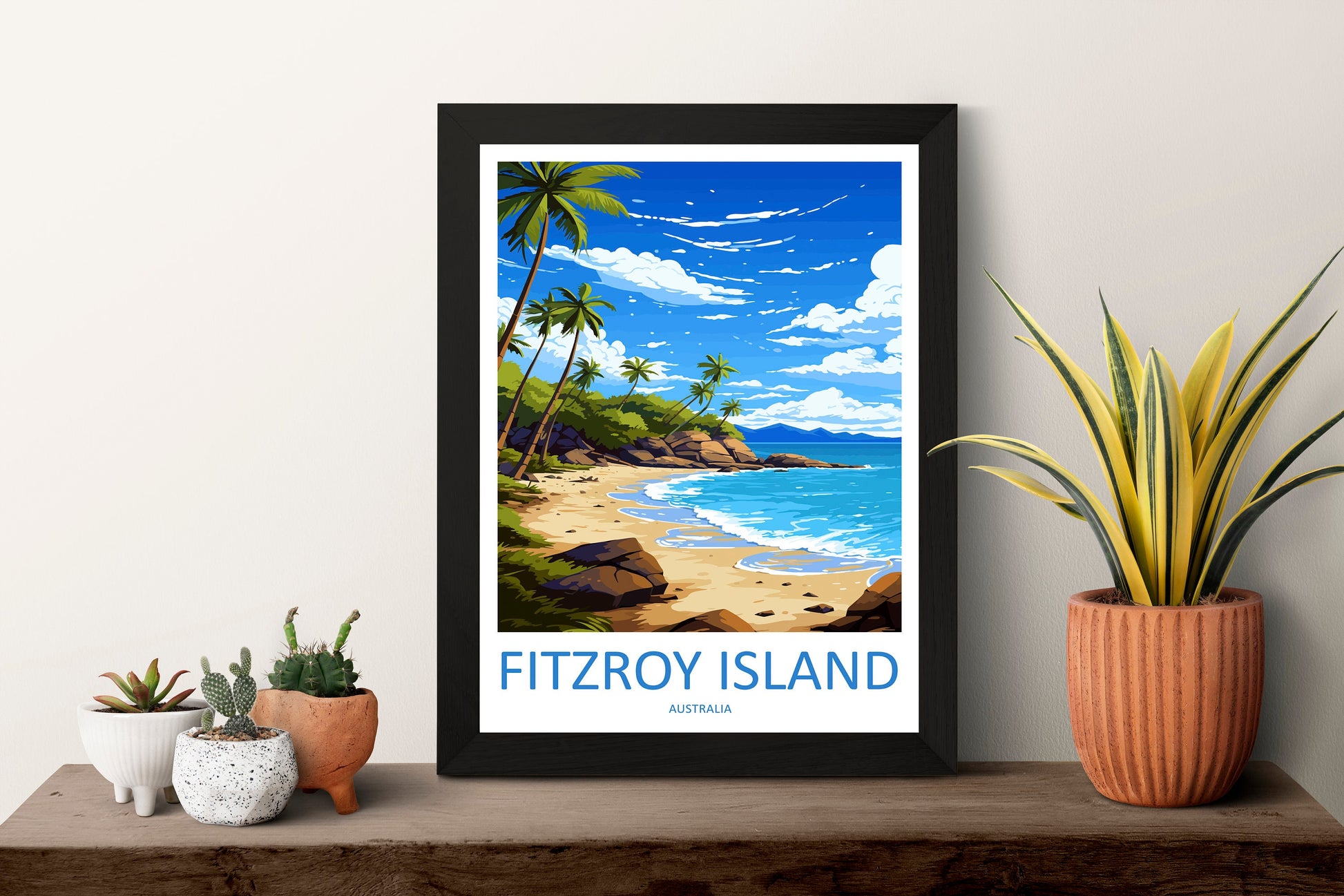 Fitzroy Island Travel Print Wall Art Fitzroy Island Wall Hanging Home Décor Fitzroy Island Gift Art Lovers Wall Art Australia Poster Deco