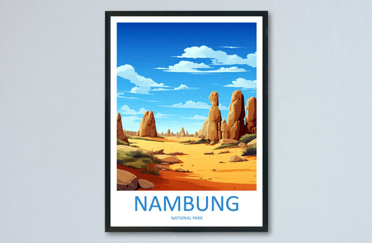 Nambung National Park Travel Print Wall Nambung National Park Wall Hanging Home Décor Nambung Gift Art Lovers Art Australia Wall Art Poster