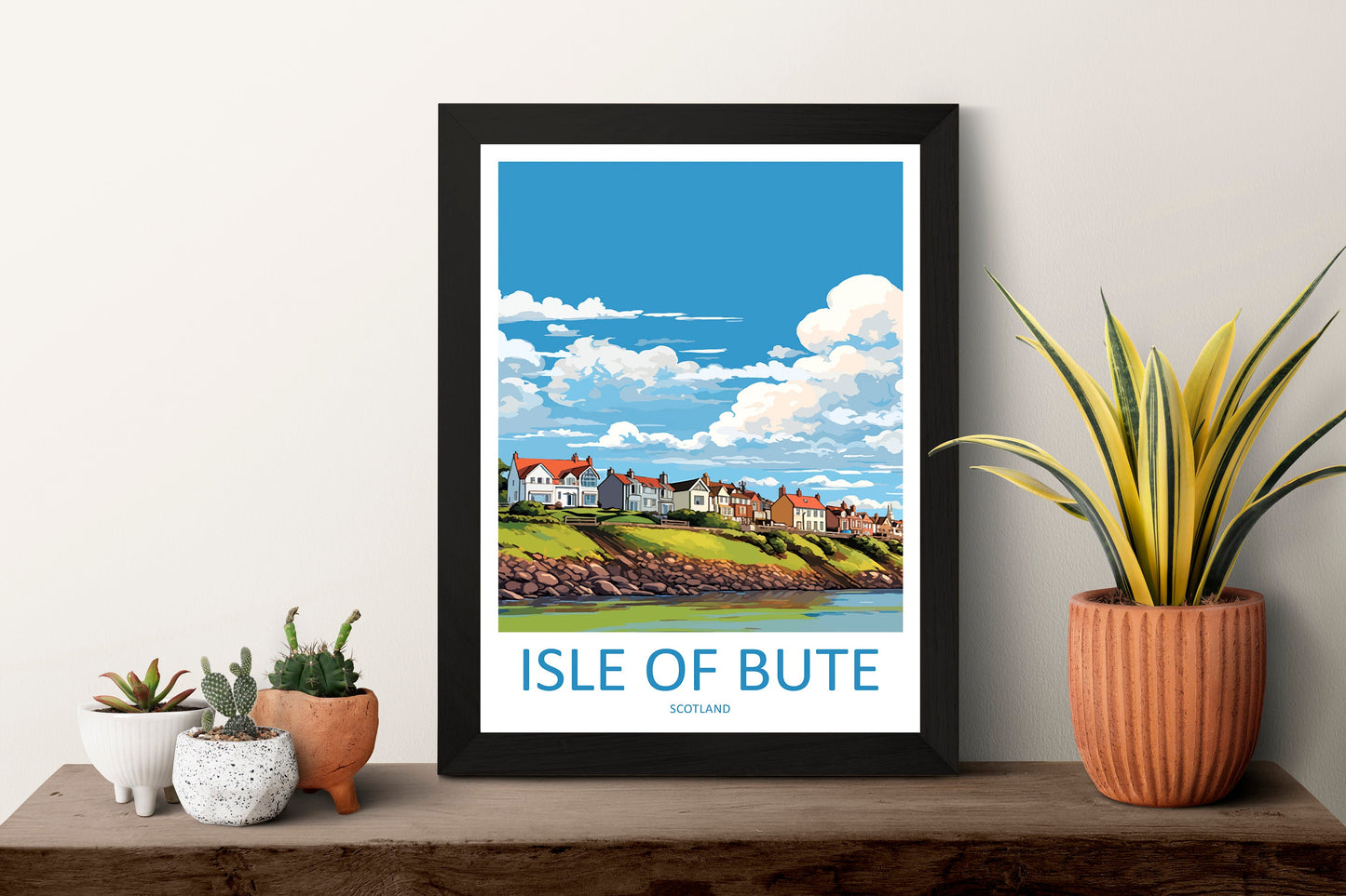 Isle Of Bute Travel Print Wall Art Isle Of Bute Wall Hanging Home Décor Isle Of Bute Gift Art Lovers Scotland Art Lover Travel Gift