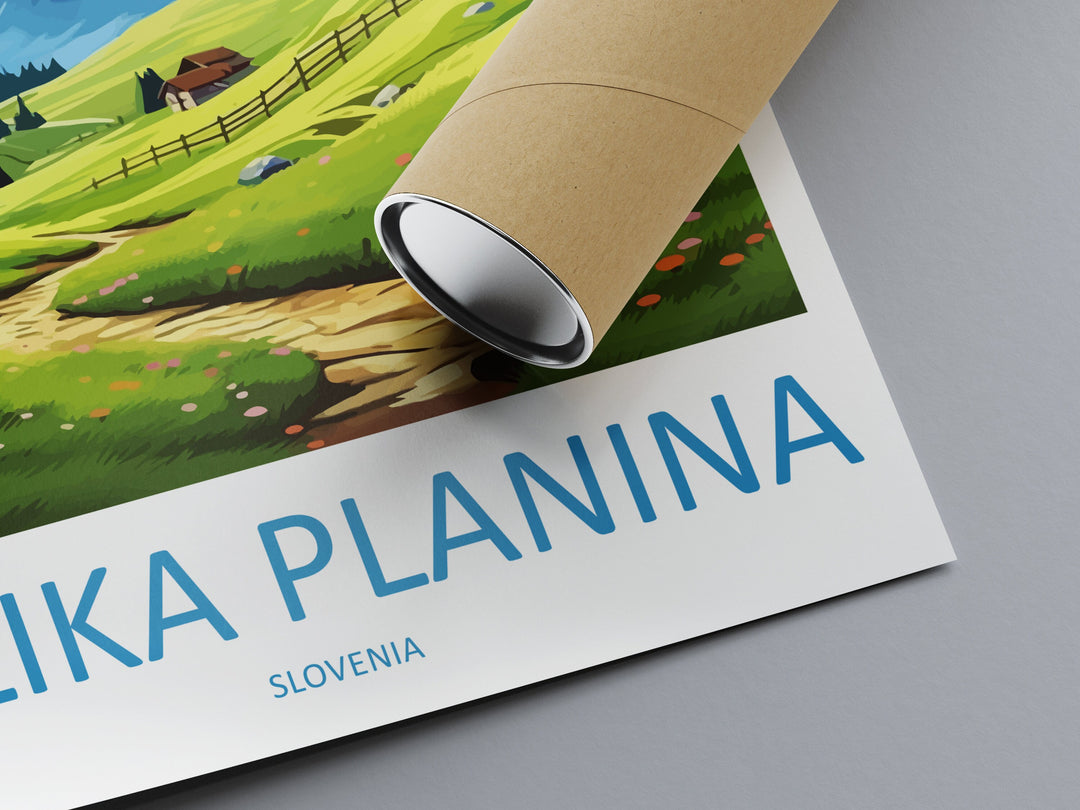 Velika Planina Travel Print Velika Planina Home Décor Slovenia Art Print Velika Planina Wall Print For Lake Bled Gift Wall Hanging Artwork
