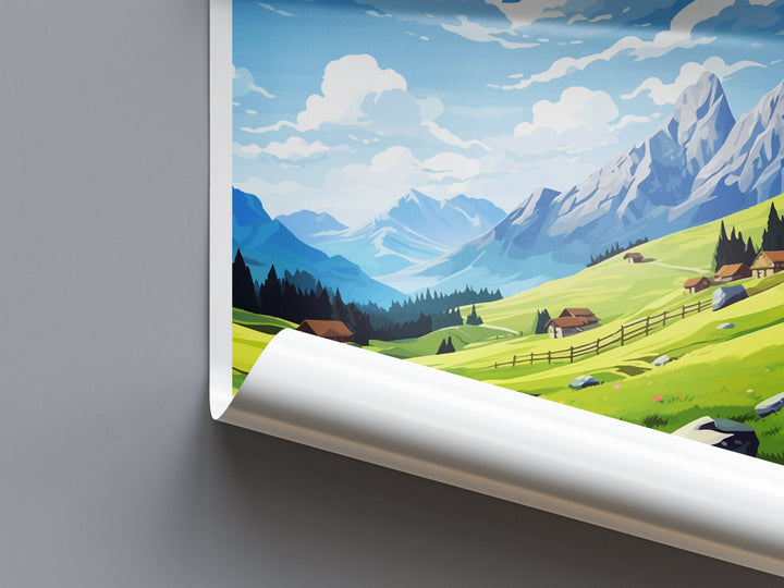 Velika Planina Travel Print Velika Planina Home Décor Slovenia Art Print Velika Planina Wall Print For Lake Bled Gift Wall Hanging Artwork