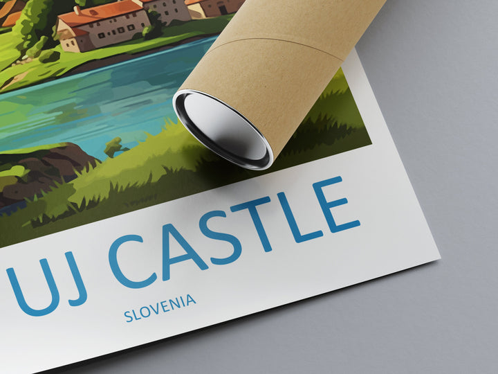 Ptuj Castle Travel Print Ptuj Castle Home Décor Slovenia Art Print Ptuj Castle Wall Print For Lake Bled Gift Wall Hanging Artwork