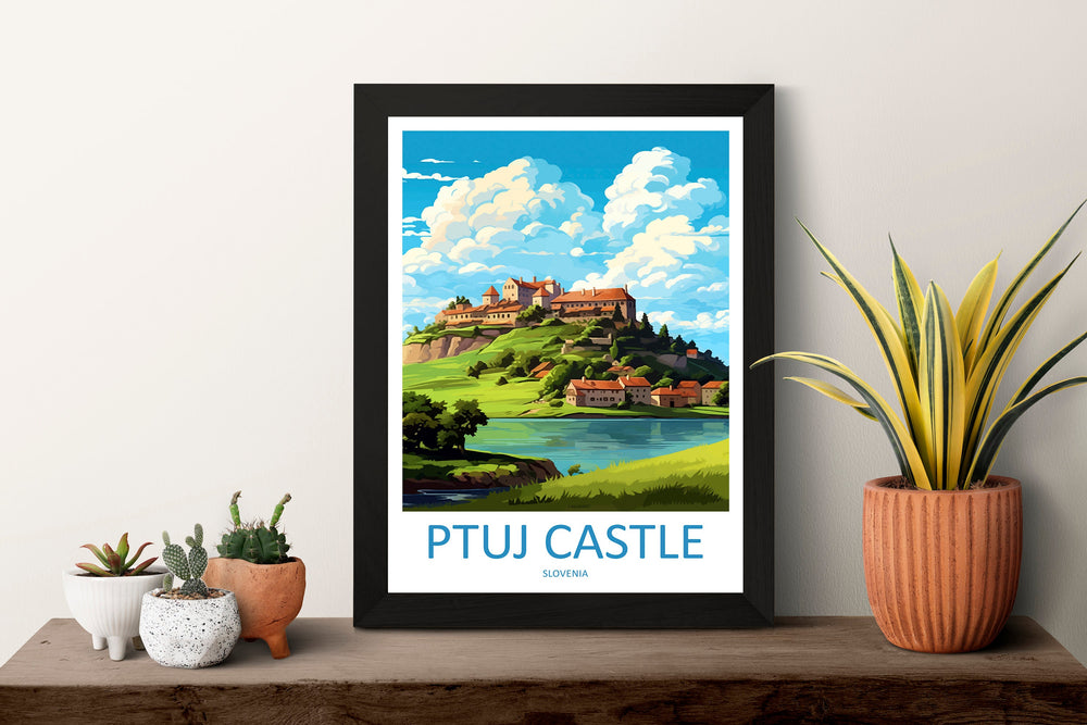 Ptuj Castle Travel Print Ptuj Castle Home Décor Slovenia Art Print Ptuj Castle Wall Print For Lake Bled Gift Wall Hanging Artwork