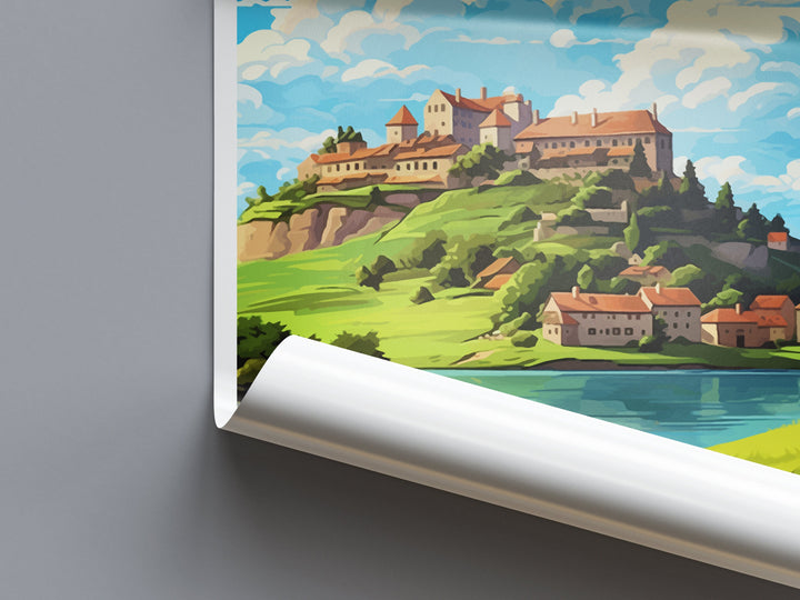 Ptuj Castle Travel Print Ptuj Castle Home Décor Slovenia Art Print Ptuj Castle Wall Print For Lake Bled Gift Wall Hanging Artwork