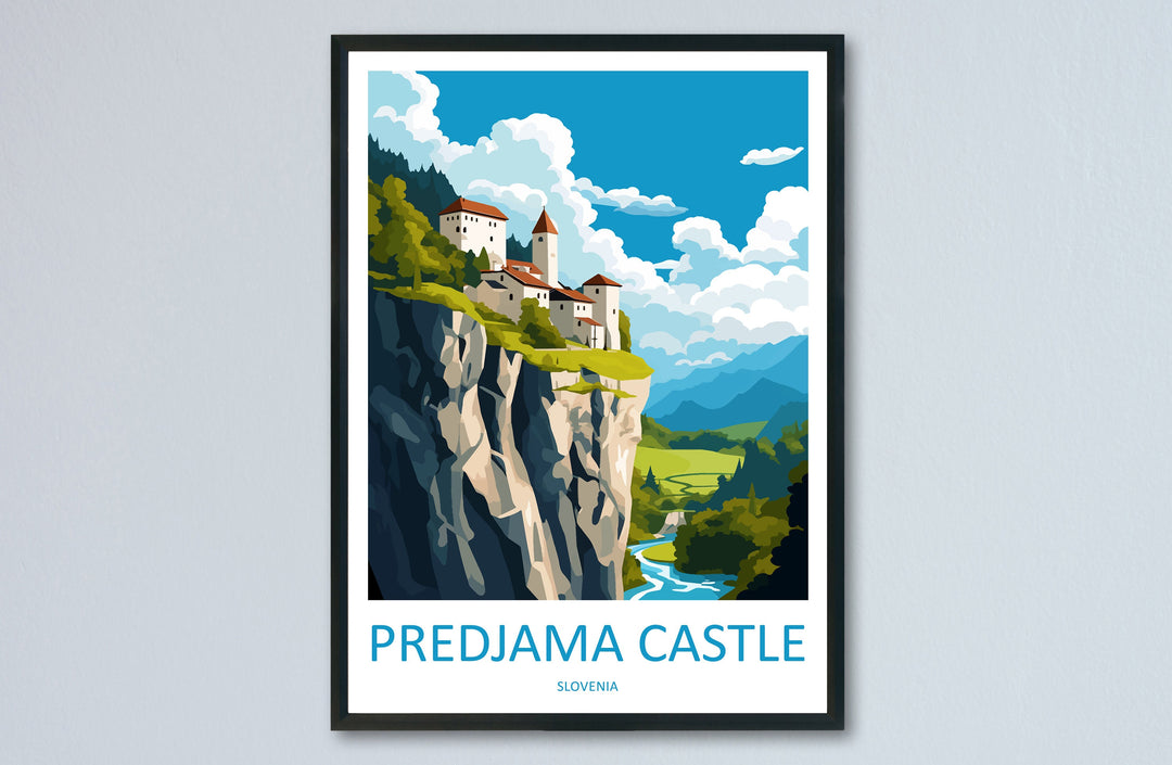 Predjama Castle Travel Print Predjama Castle Home Décor Slovenia Art Print Predjama Castle Wall Print For Lake Bled Gift Wall Hanging Art
