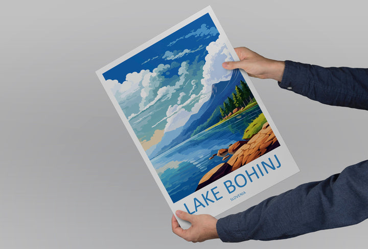 Lake Bohinj Travel Print Lake Bohinj Home Décor Slovenia Art Print Lake Bohinj Wall Print For Gift Wall Hanging Art Travel Slovenia Artwork
