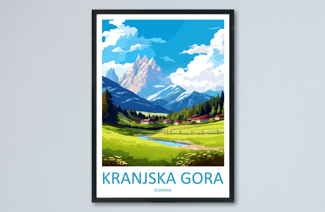 Kranjska Gora Travel Print Kranjska Gora Home Décor Slovenia Art Print Kranjska Gora Wall Print For Gift Wall Hanging Art Travel Slovenia