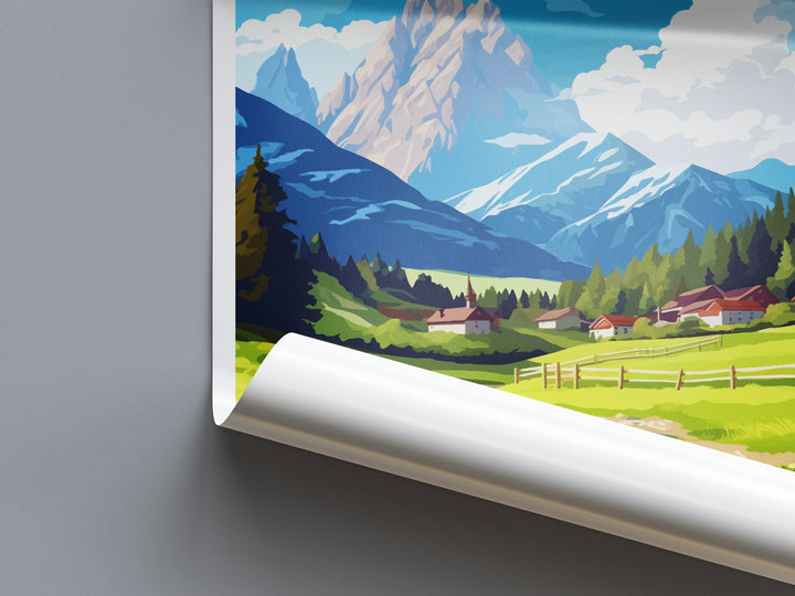Kranjska Gora Travel Print Kranjska Gora Home Décor Slovenia Art Print Kranjska Gora Wall Print For Gift Wall Hanging Art Travel Slovenia