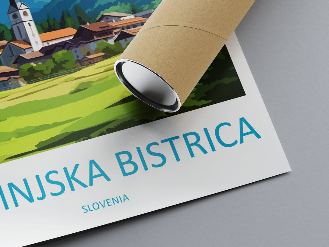 Bohinjska Bistrica Travel Print Bohinjska Bistrica Home Décor Slovenia Art Print Bohinjska Bistrica Wall Print For Gift Wall Hanging Art