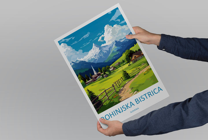 Bohinjska Bistrica Travel Print Bohinjska Bistrica Home Décor Slovenia Art Print Bohinjska Bistrica Wall Print For Gift Wall Hanging Art