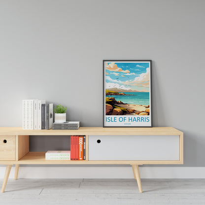 Isle Of Harris Travel Print Wall Art Isle Of Harris Wall Hanging Home Décor Isle Of Harris Gift Art Lovers Scotland Art Lover Gift Isle Art