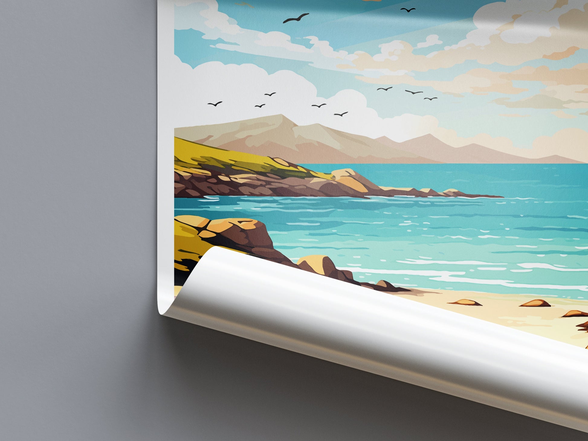 Isle Of Harris Travel Print Wall Art Isle Of Harris Wall Hanging Home Décor Isle Of Harris Gift Art Lovers Scotland Art Lover Gift Isle Art