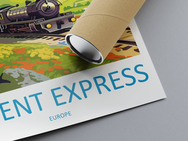 Orient Express Travel Print Wall Art Orient Express Wall Hanging Home Décor Orient Express Gift Art Lovers Europe Art Lover Gift Europe Deco