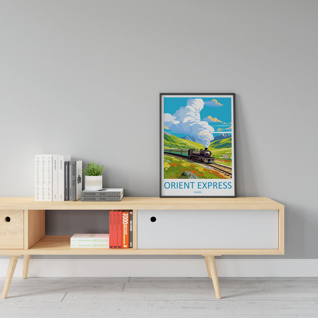 Orient Express Travel Print Wall Art Orient Express Wall Hanging Home Décor Orient Express Gift Art Lovers Europe Art Lover Gift Europe Deco