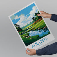 Augusta Golf Course Travel Print Wall Art Augusta Golf Course Wall Hanging Home Décor Augusta Golf Course Art Gift Art Lovers Golf Art
