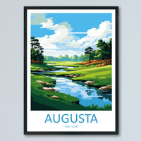 Augusta Golf Course Travel Print Wall Art Augusta Golf Course Wall Hanging Home Décor Augusta Golf Course Art Gift Art Lovers Golf Art
