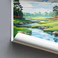 Augusta Golf Course Travel Print Wall Art Augusta Golf Course Wall Hanging Home Décor Augusta Golf Course Art Gift Art Lovers Golf Art