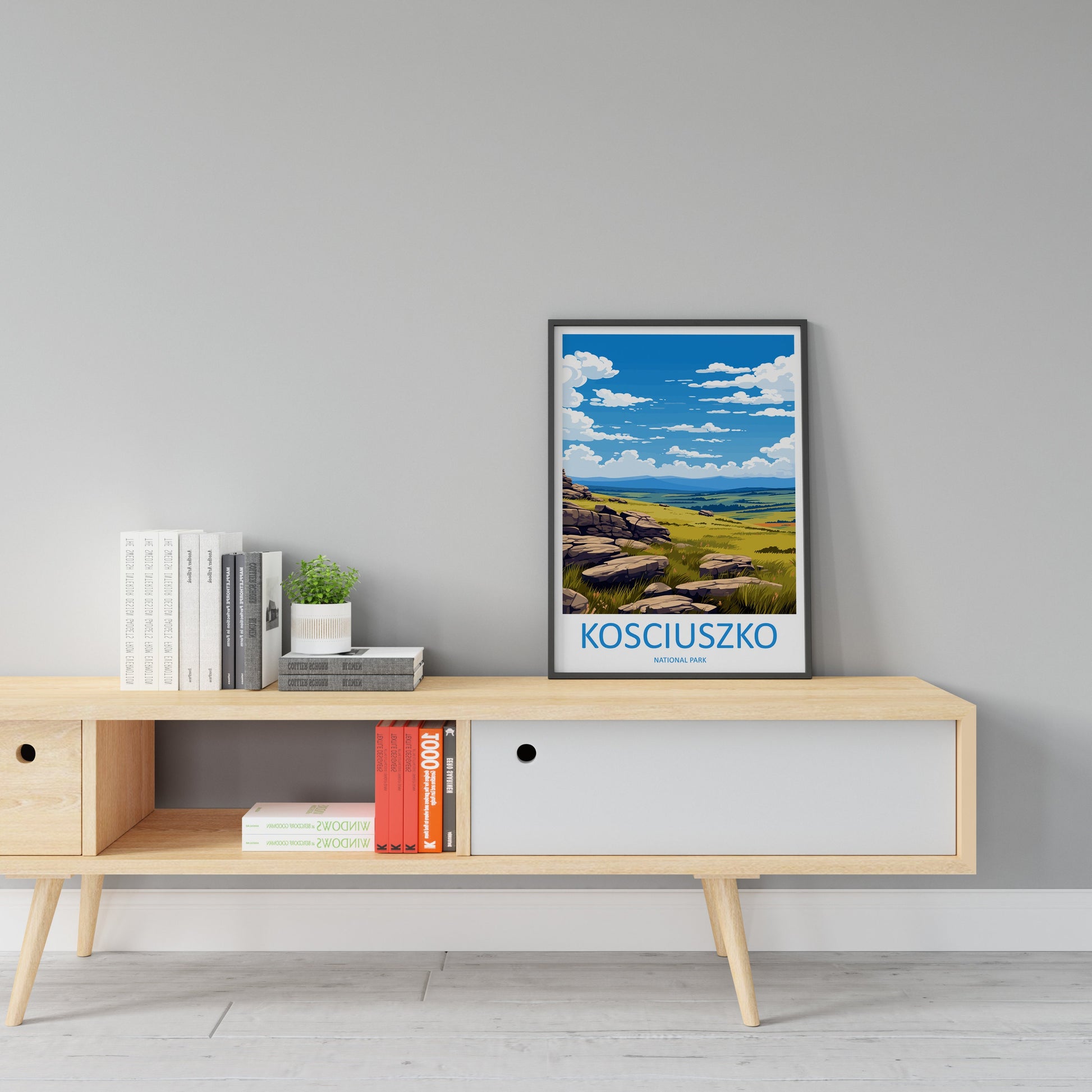 Kosciuszko National Park Travel Print Wall Kosciuszko National Park Wall Hanging Home Décor Kosciuszko Gift Art Lovers Art Australia Art