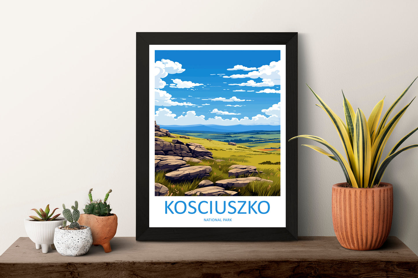 Kosciuszko National Park Travel Print Wall Kosciuszko National Park Wall Hanging Home Décor Kosciuszko Gift Art Lovers Art Australia Art