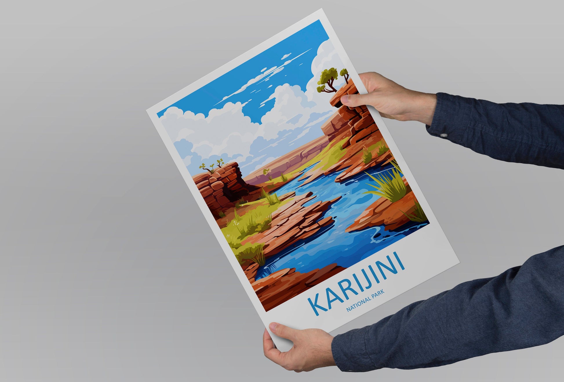 Karijini National Park Travel Print Wall Karijini National Park Wall Hanging Home Décor Karijini Gift Art Lovers Art Australia Art