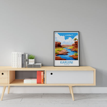 Karijini National Park Travel Print Wall Karijini National Park Wall Hanging Home Décor Karijini Gift Art Lovers Art Australia Art