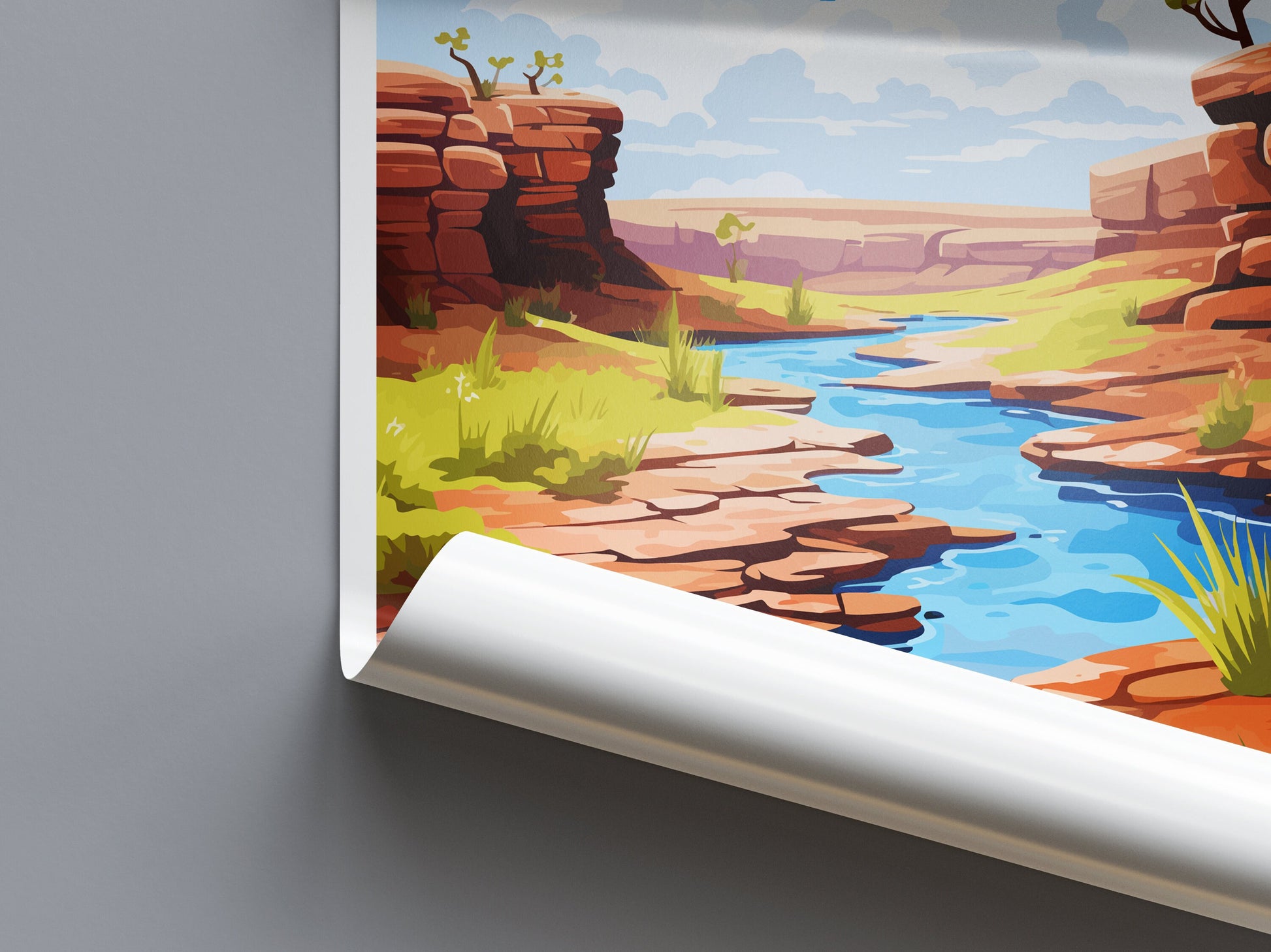 Karijini National Park Travel Print Wall Karijini National Park Wall Hanging Home Décor Karijini Gift Art Lovers Art Australia Art
