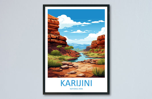 Karijini National Park Travel Print Wall Karijini National Park Wall Hanging Home Décor Karijini Gift Art Lovers Art Australia Art