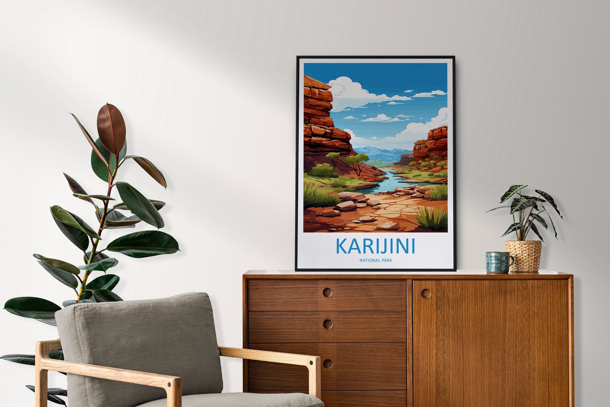 Karijini National Park Travel Print Wall Karijini National Park Wall Hanging Home Décor Karijini Gift Art Lovers Art Australia Art